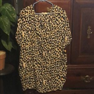 Leopard print dress